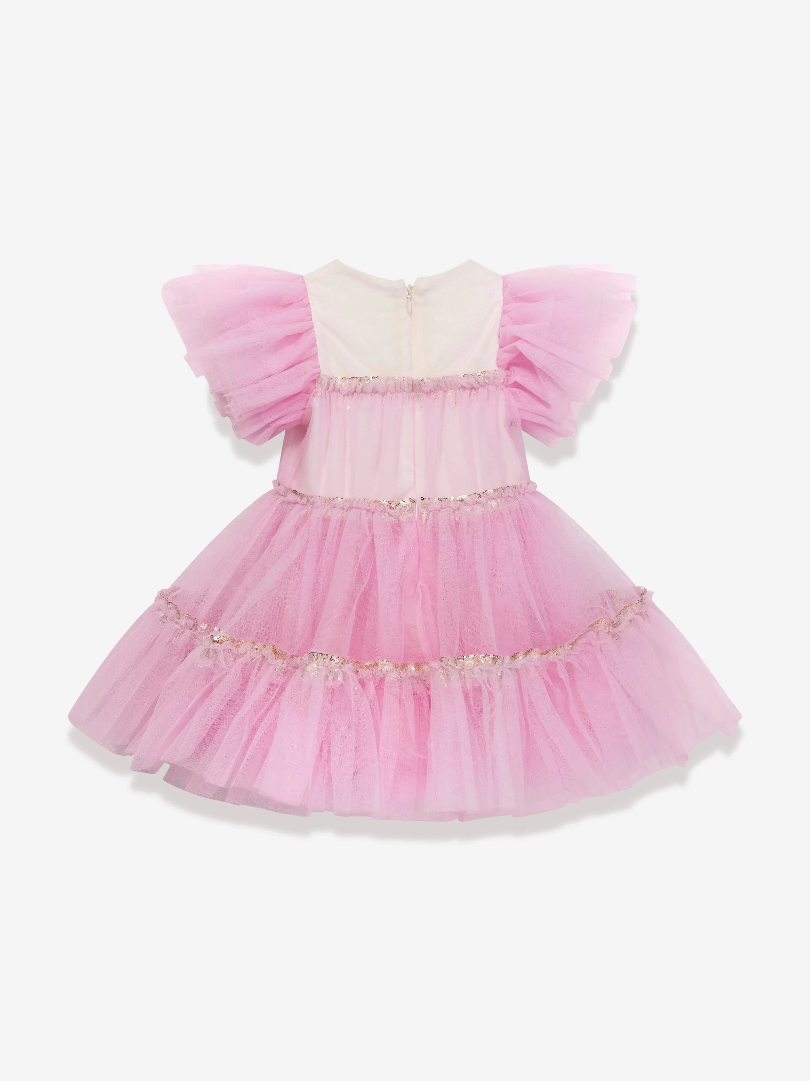 Billieblush Girls Tulle Dress in Pink