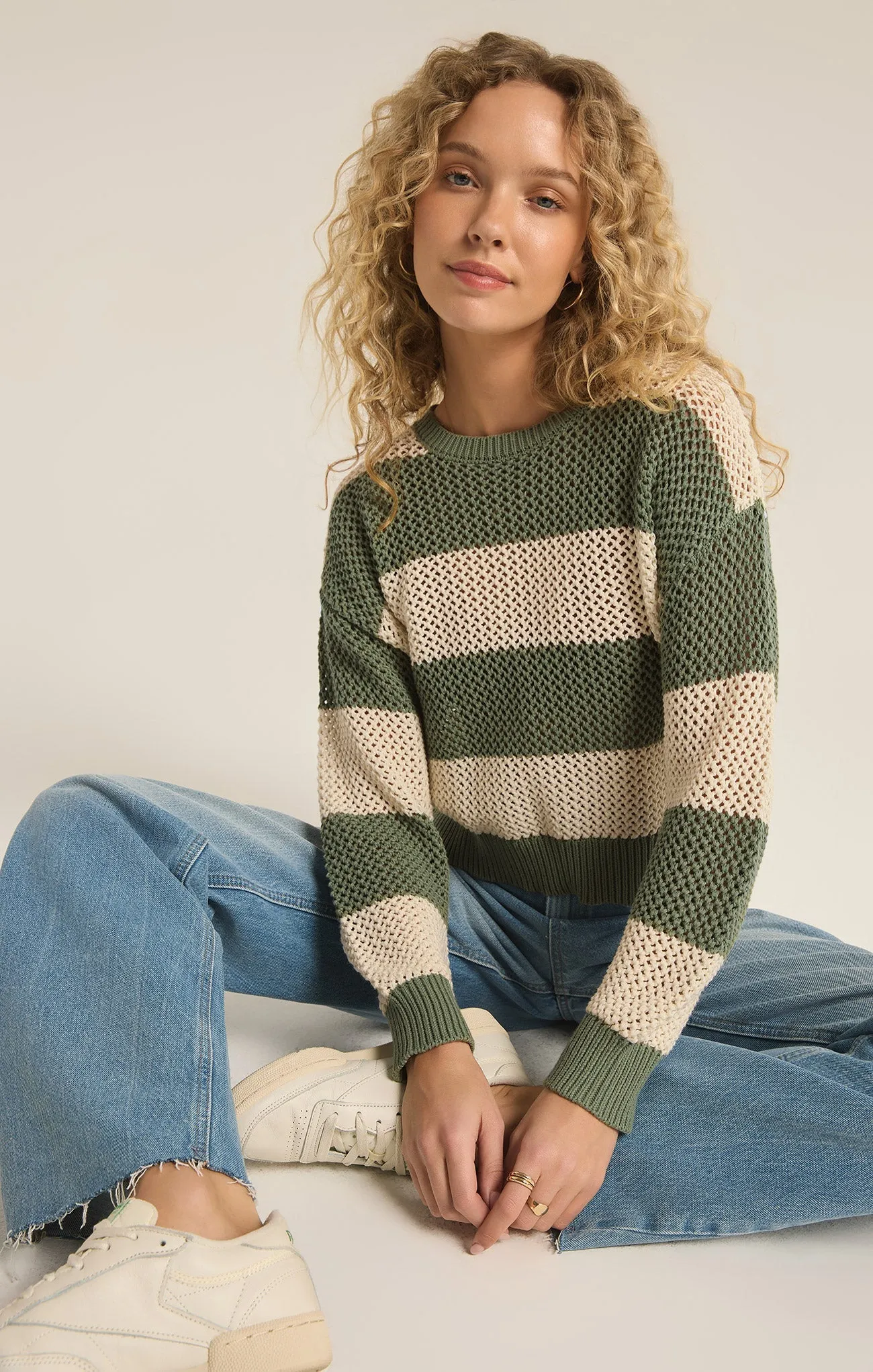 Broadbeach Stripe Cropped Sweater