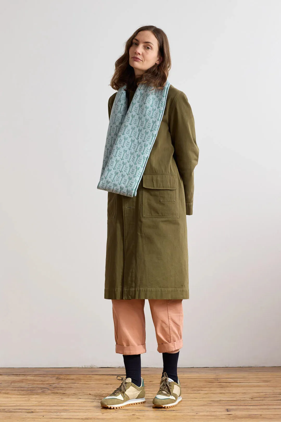 Circle Scarf "Arrow" in Haar & Willow by Hilary Grant