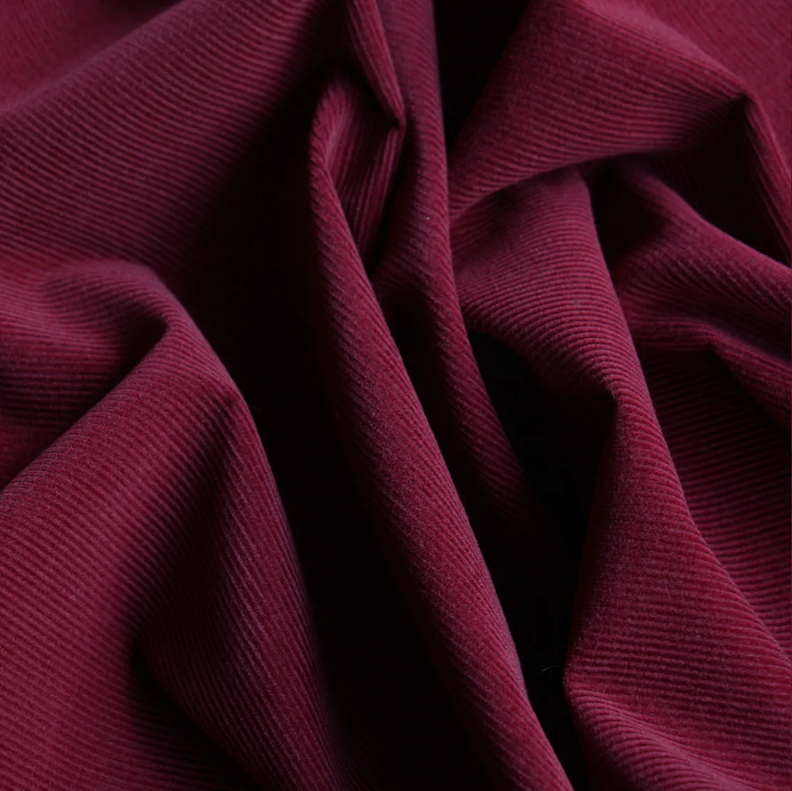 Corded Plum - Stretch Corduroy