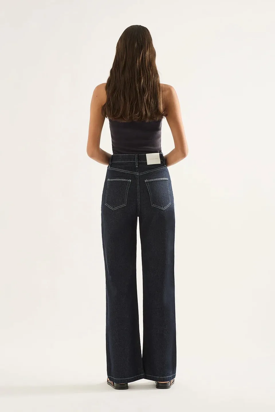 Ellie Wide Leg High Rise Jeans | Rinse