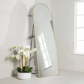 Gold Arch Top Mirror - 60 x 180cm