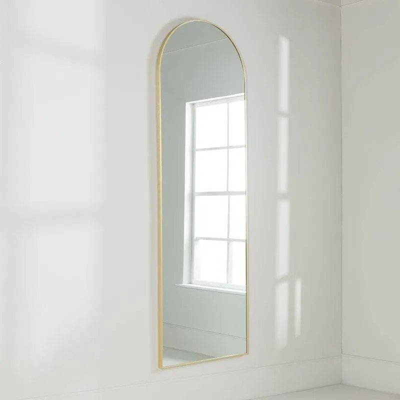 Gold Arch Top Mirror - 60 x 180cm