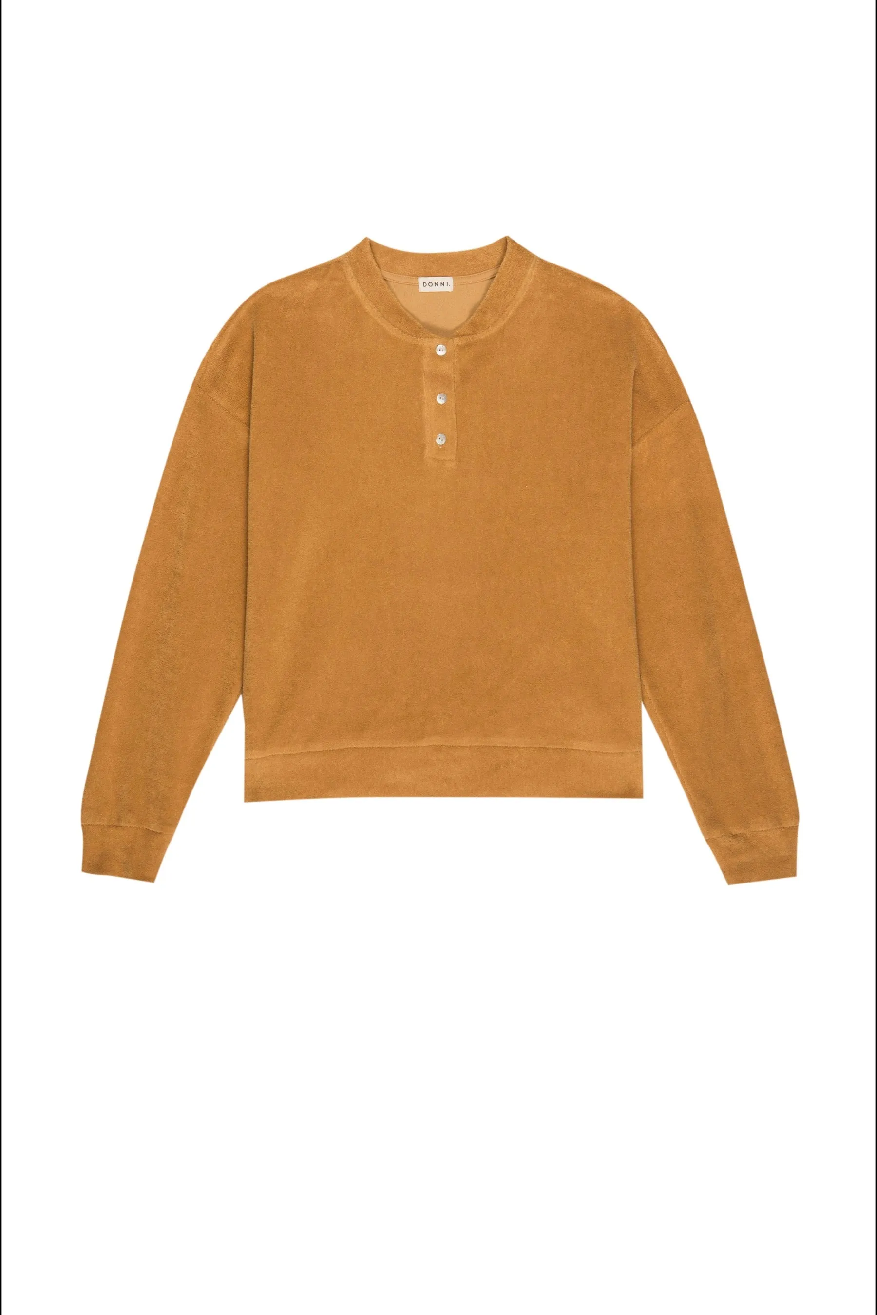 Honey Terry Henley Sweatshirt