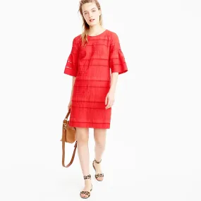 J.Crew Women's Flutter Sleeve Eyelet Shift Dress Extra Small (XS)