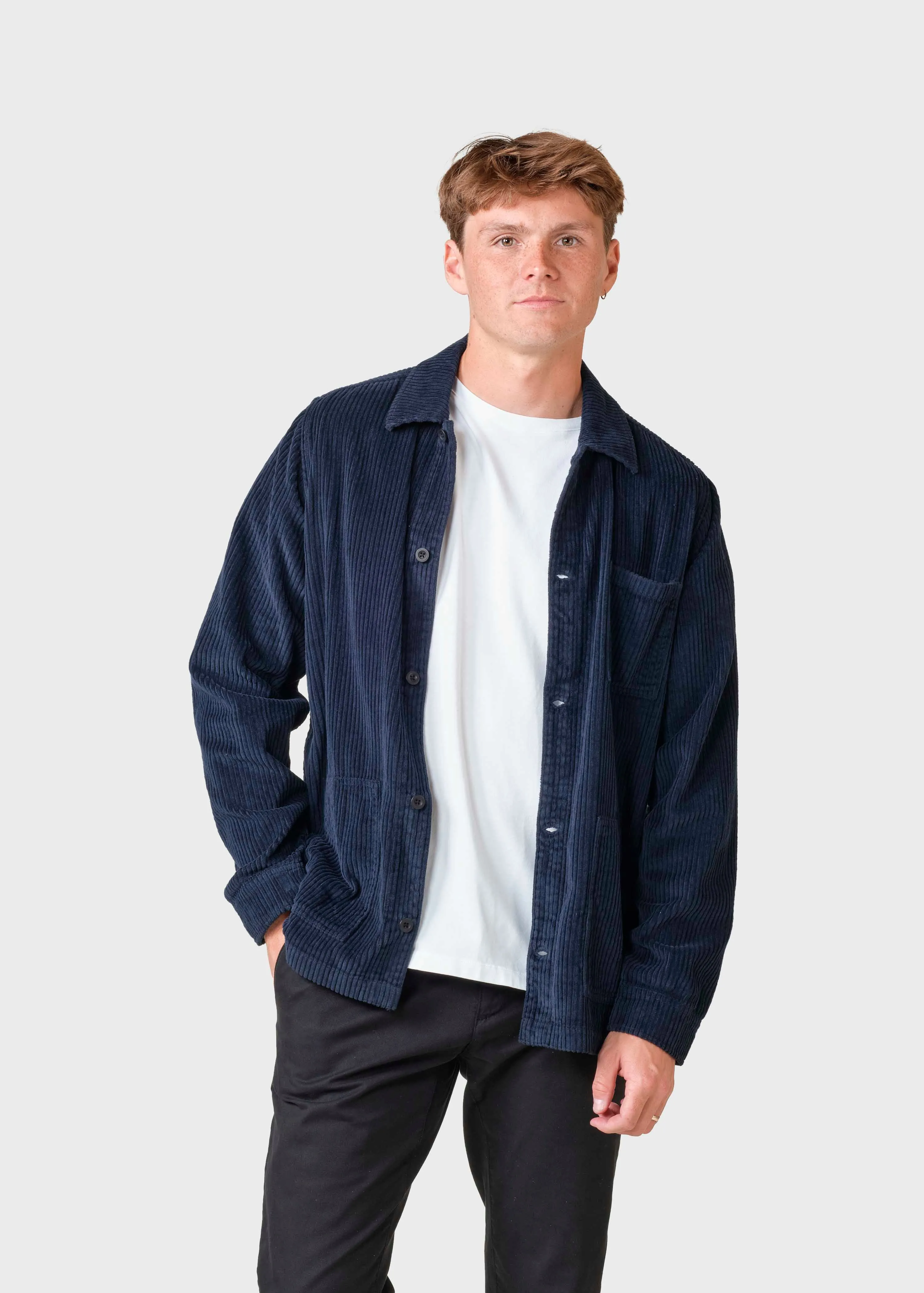 Jimmy cord overshirt - Navy