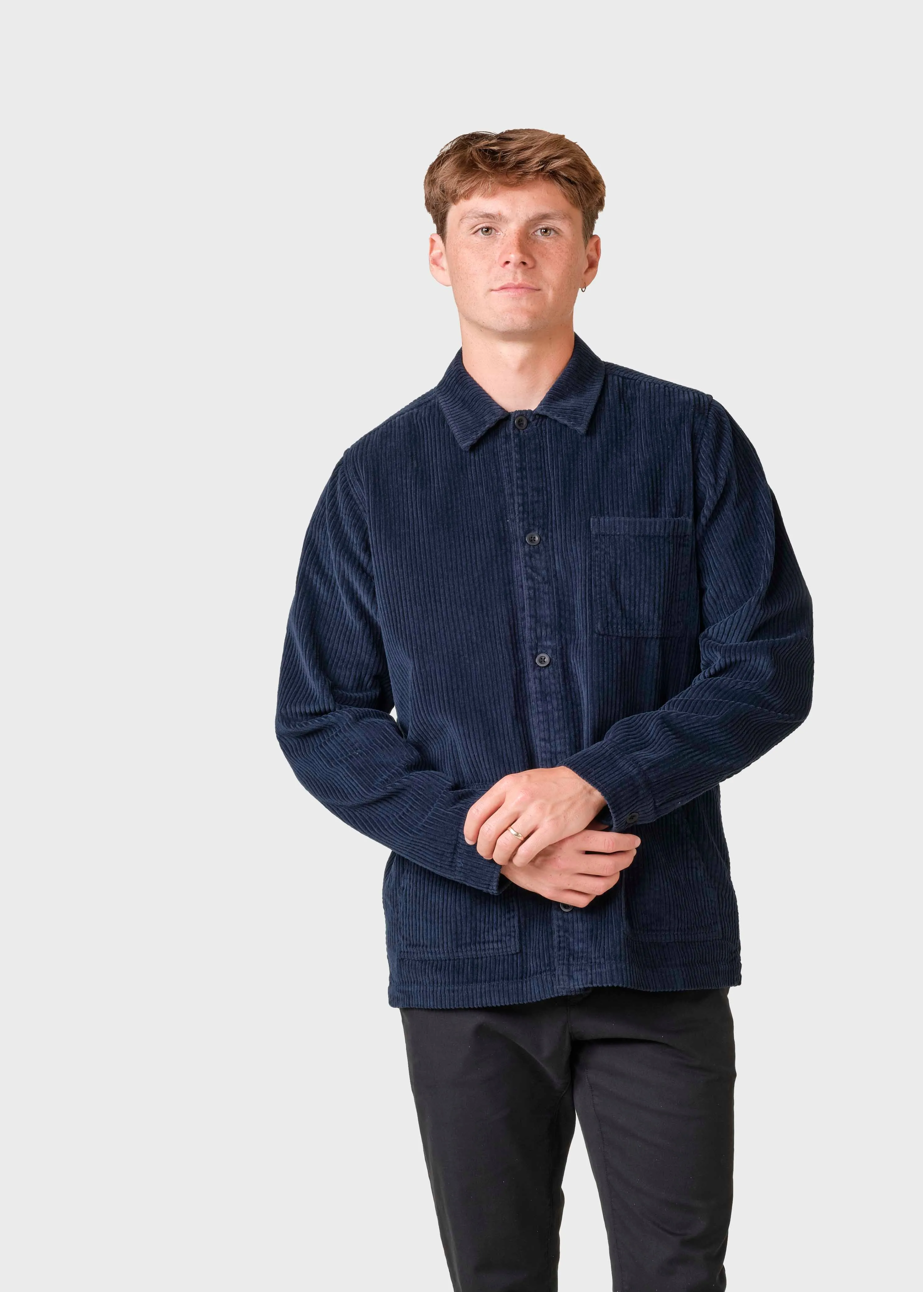 Jimmy cord overshirt - Navy