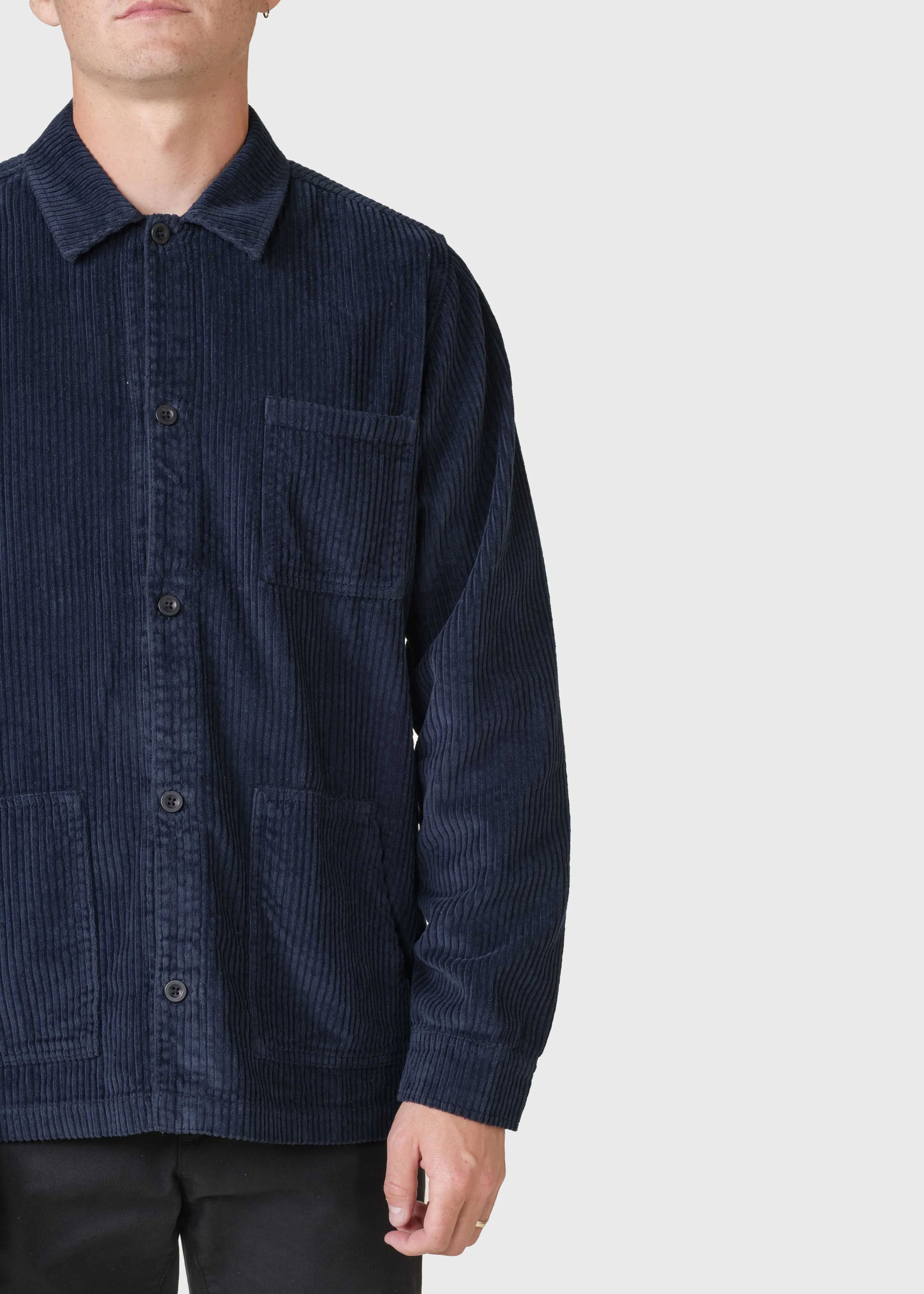 Jimmy cord overshirt - Navy