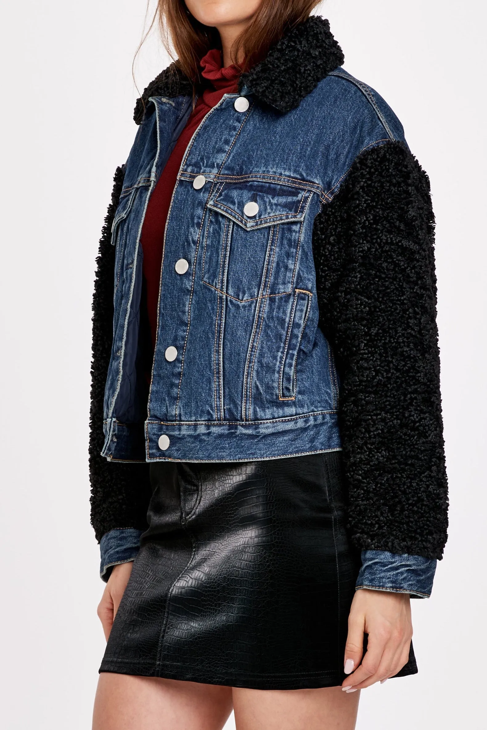KAI SHERPA DENIM JACKET MILTON