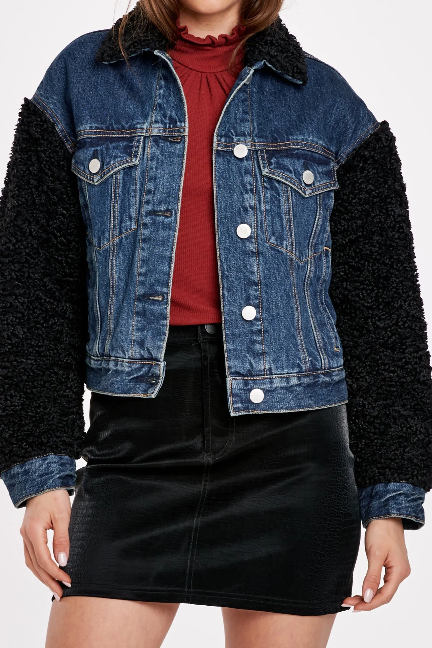 KAI SHERPA DENIM JACKET MILTON