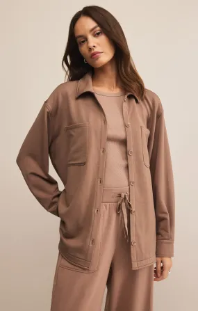 Layover Modal Fleece Button Up