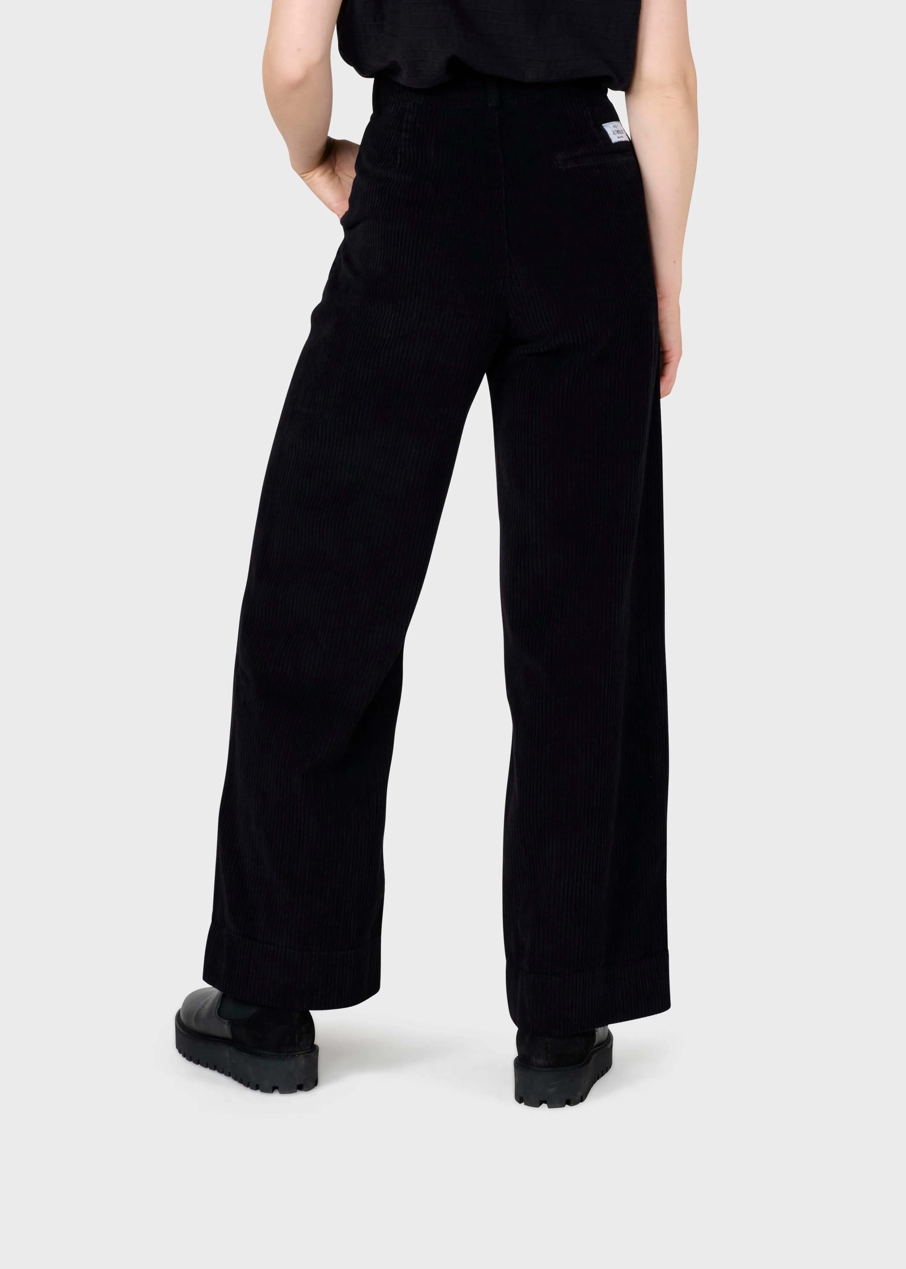 Lydia jumbo corduroy pants - Black