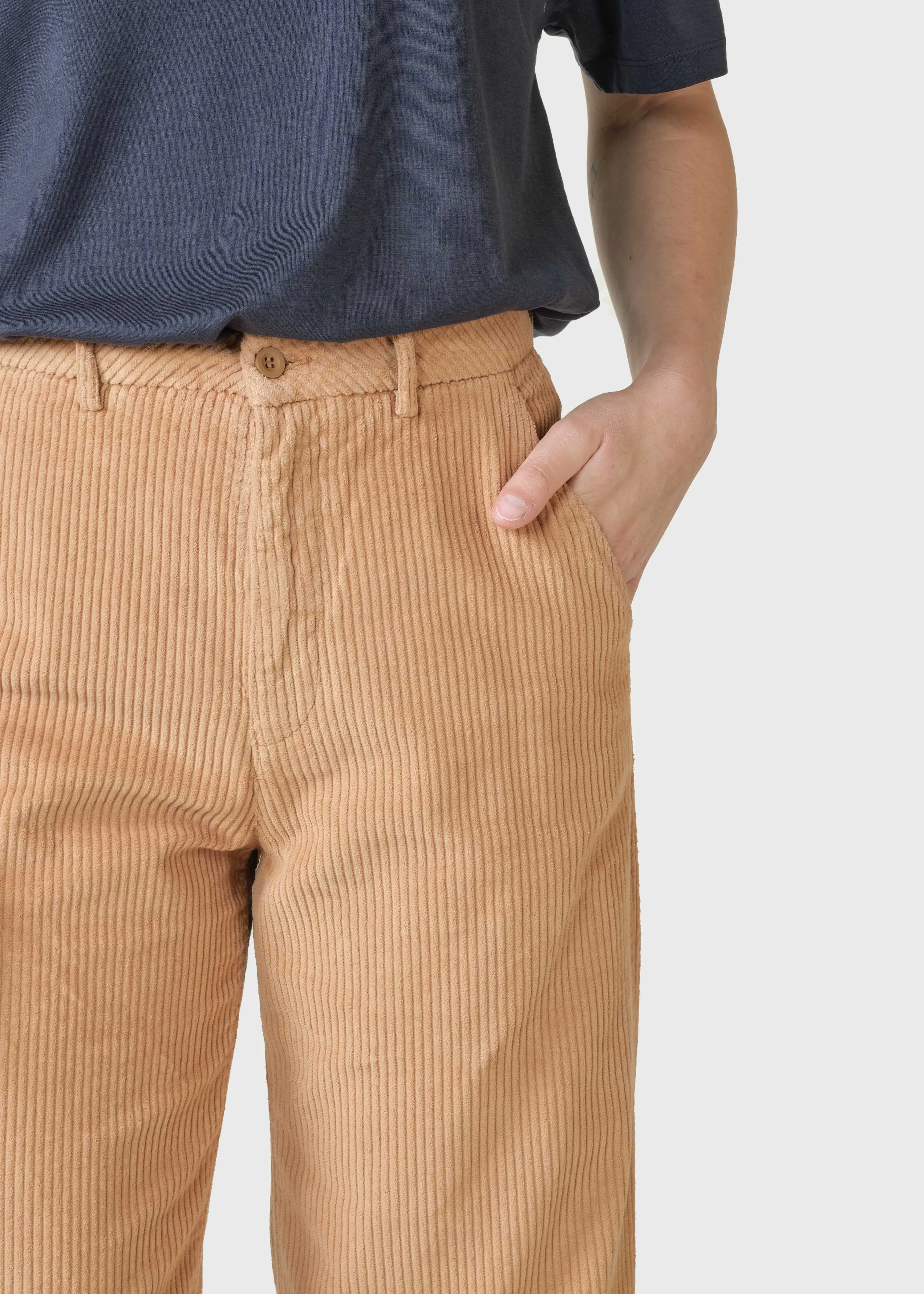 Lydia jumbo corduroy pants - Camel