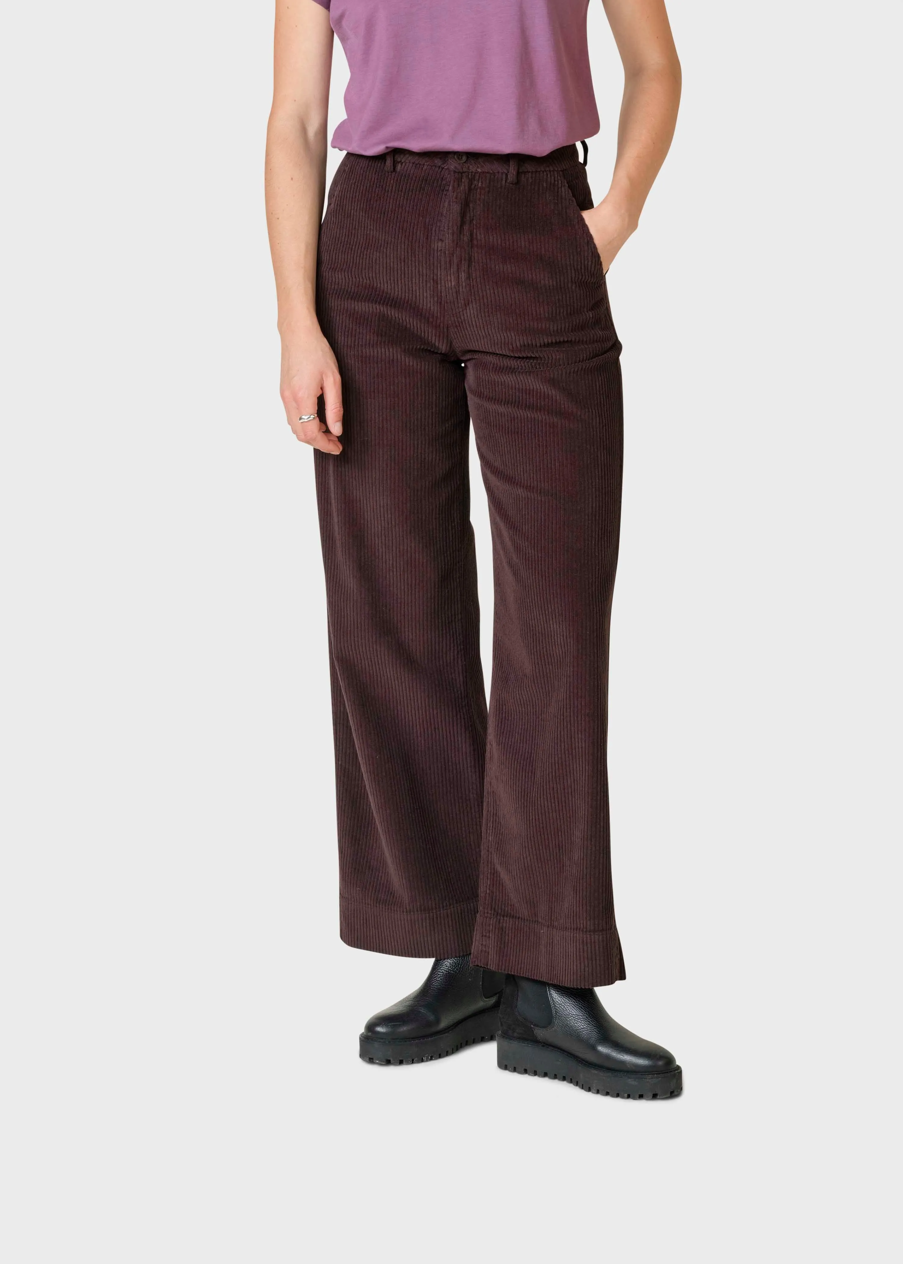 Lydia jumbo corduroy pants - Earth