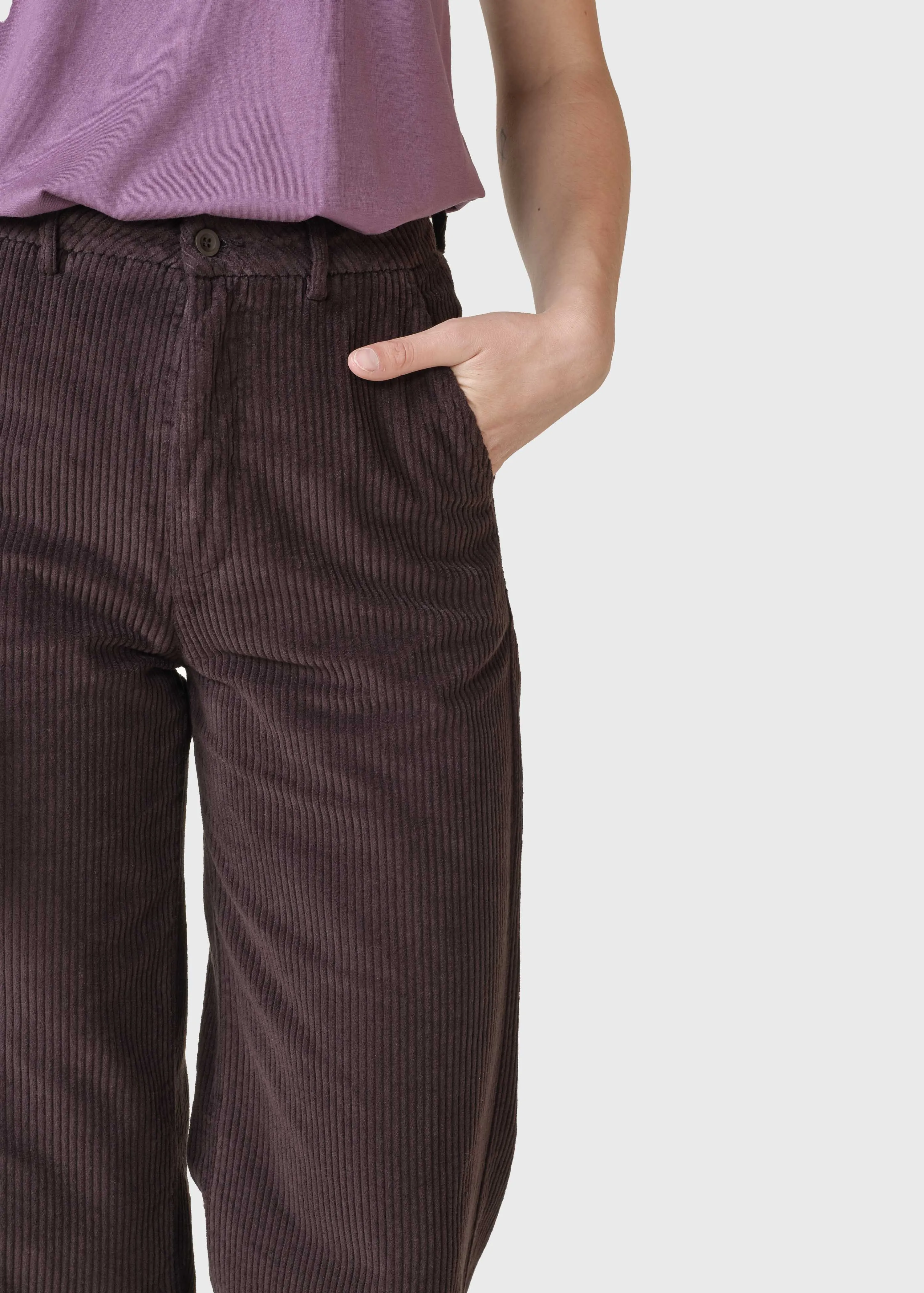 Lydia jumbo corduroy pants - Earth