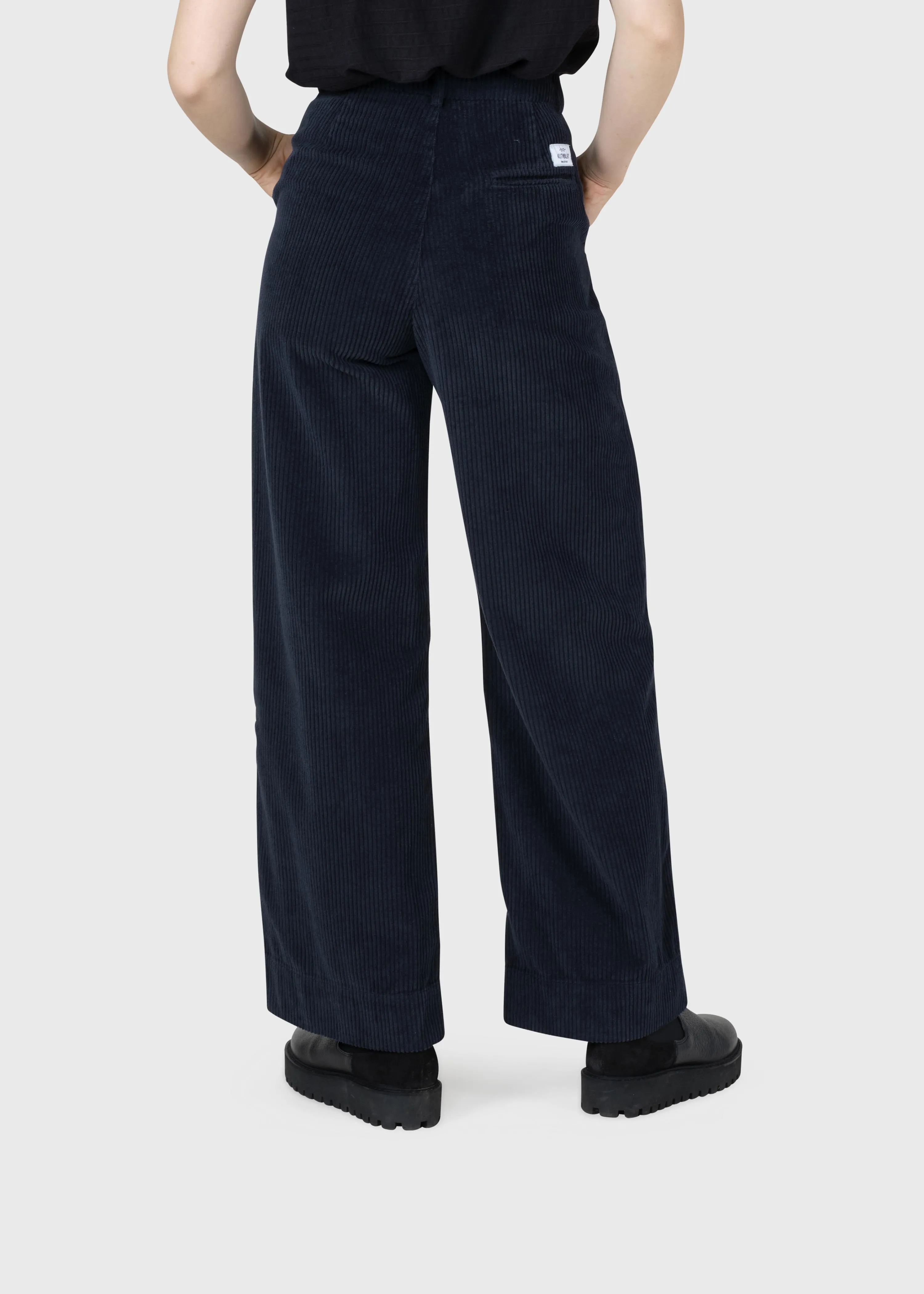 Lydia jumbo corduroy pants - Navy