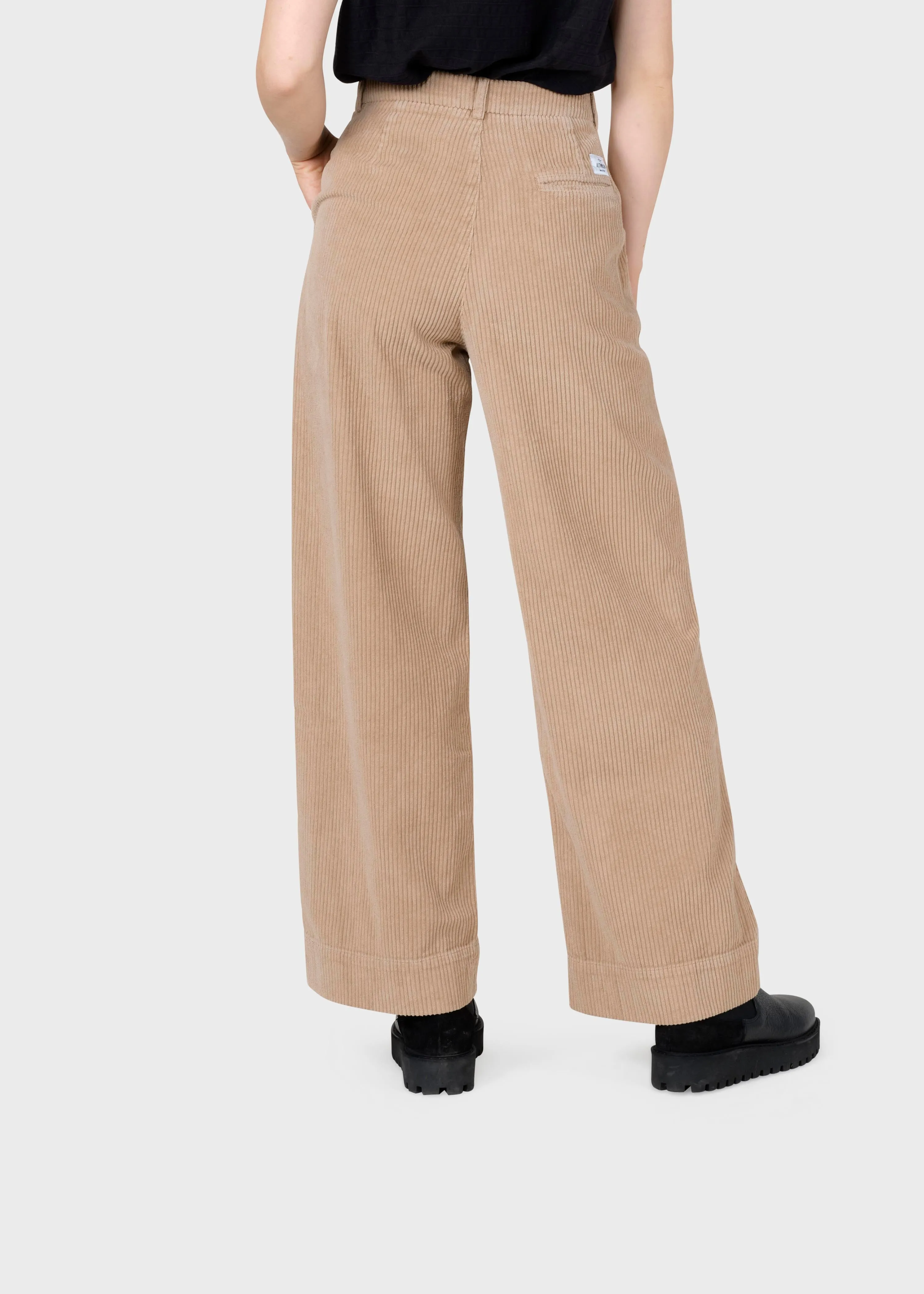 Lydia jumbo corduroy pants - Sand