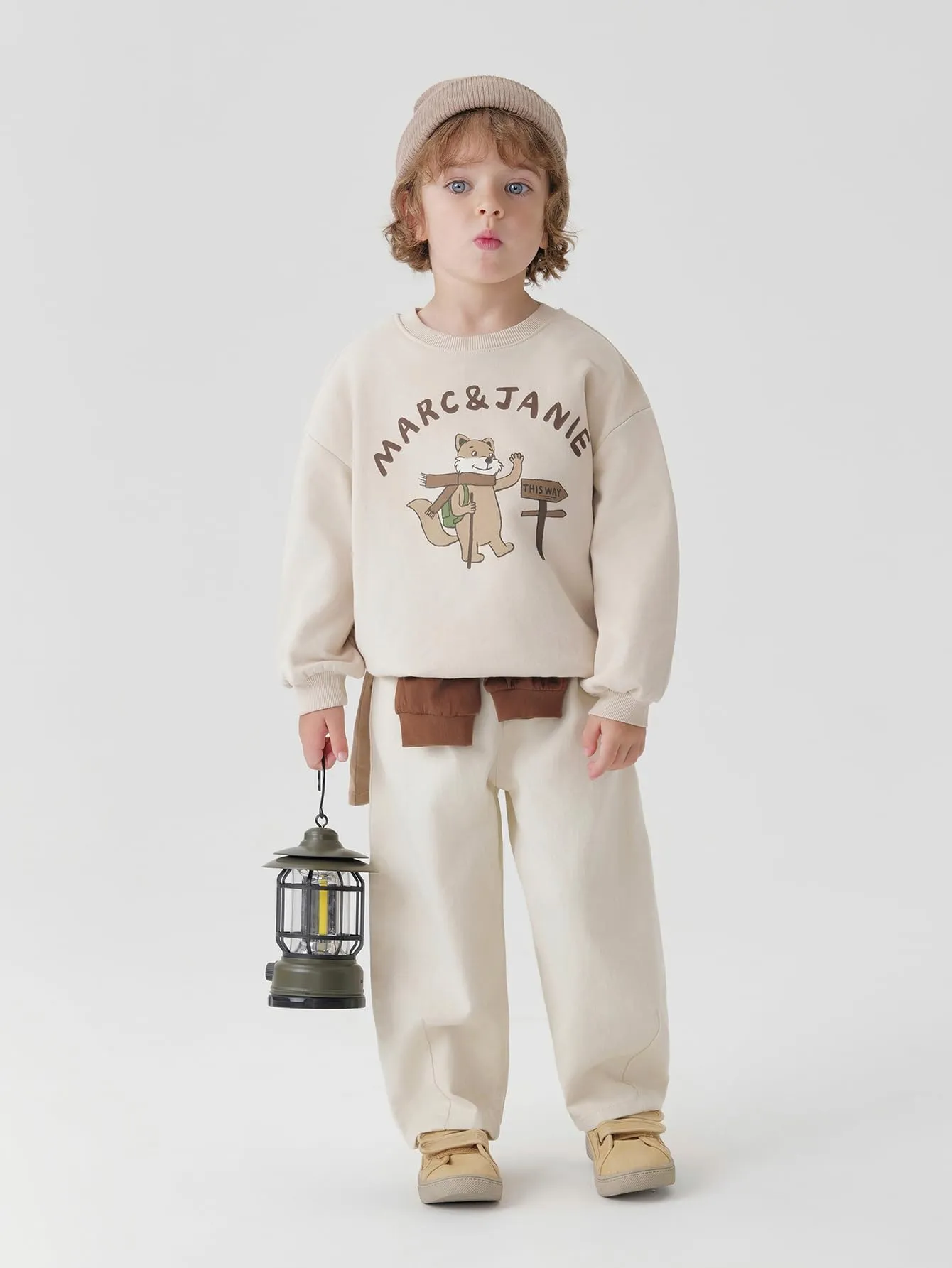 MARC & JANIE Boys Girls Crew Neck Printed Sweatshirt 240982