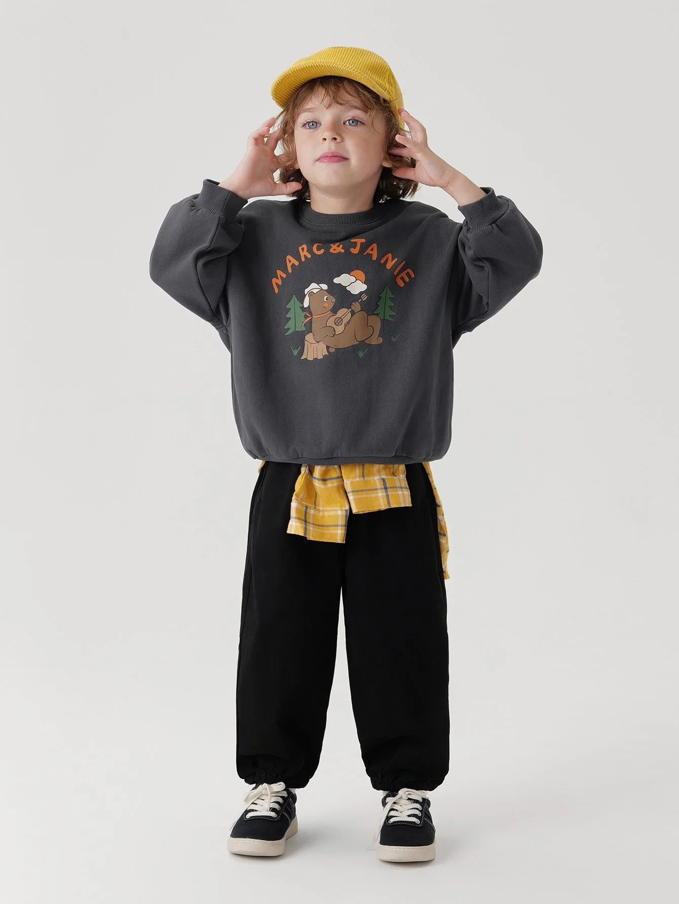 MARC & JANIE Boys Girls Crew Neck Printed Sweatshirt 240982