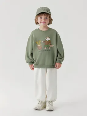 MARC & JANIE Boys Girls Crew Neck Printed Sweatshirt 240982