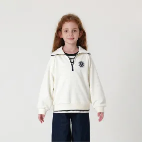 MARC & JANIE Boys Girls Lapel Sweatshirt 231210