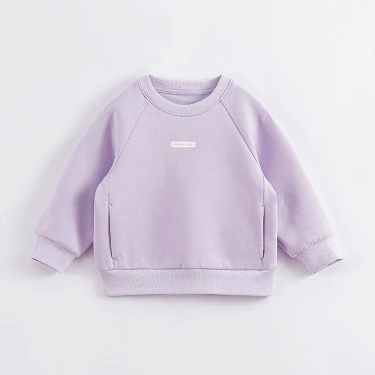 MARC & JANIE Boys Girls Loose Drop Shoulder Sweatshirt 230029