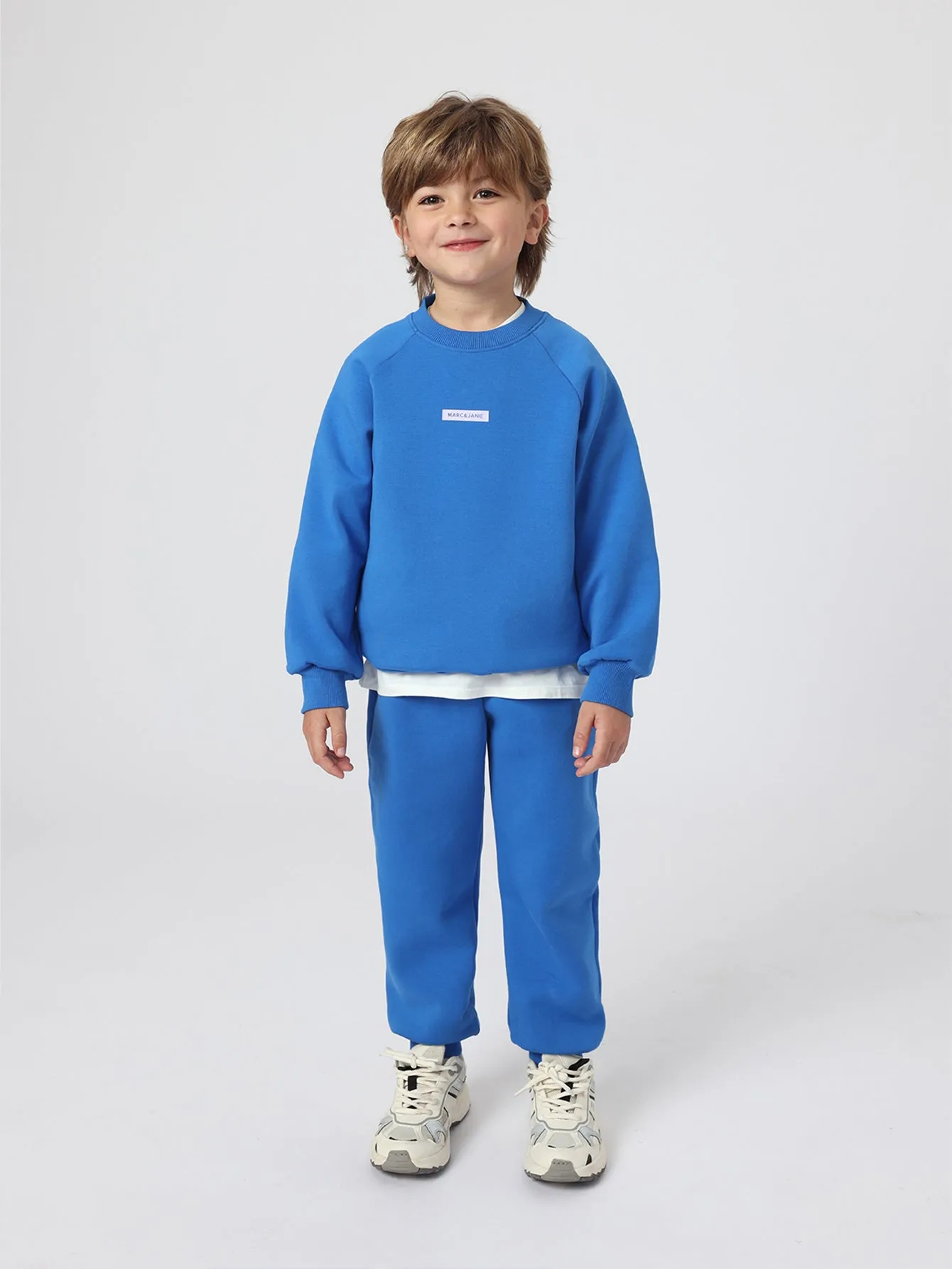 MARC & JANIE Boys Girls Loose Drop Shoulder Sweatshirt 230029