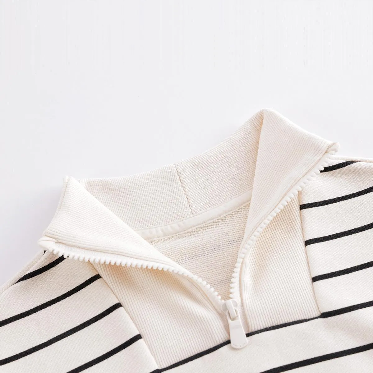 MARC & JANIE Boys Girls Striped Lapel Sweatshirt 231322
