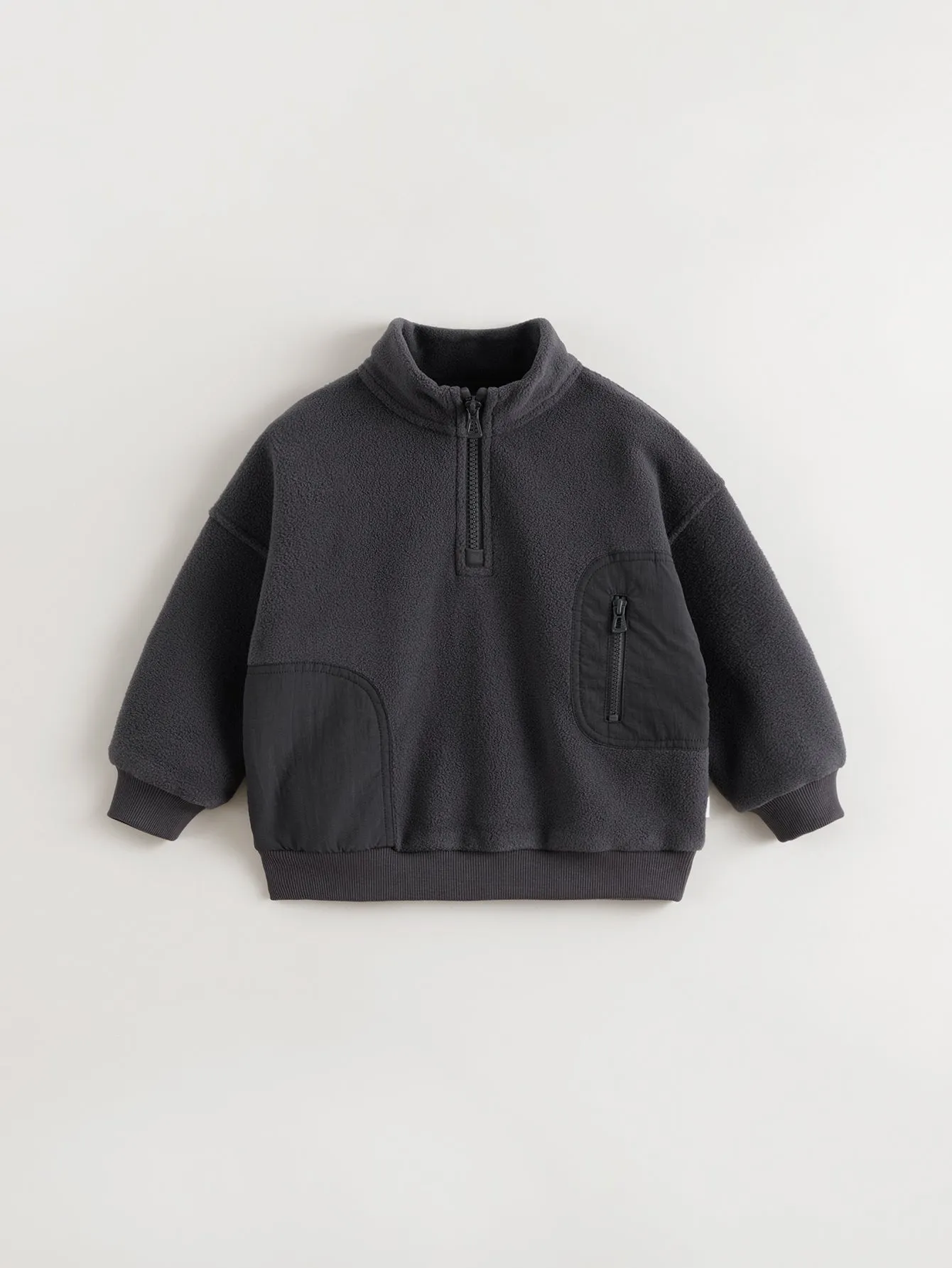 MARC & JANIE Boys Half Zip Polar Fleece Sweatshirt 241057