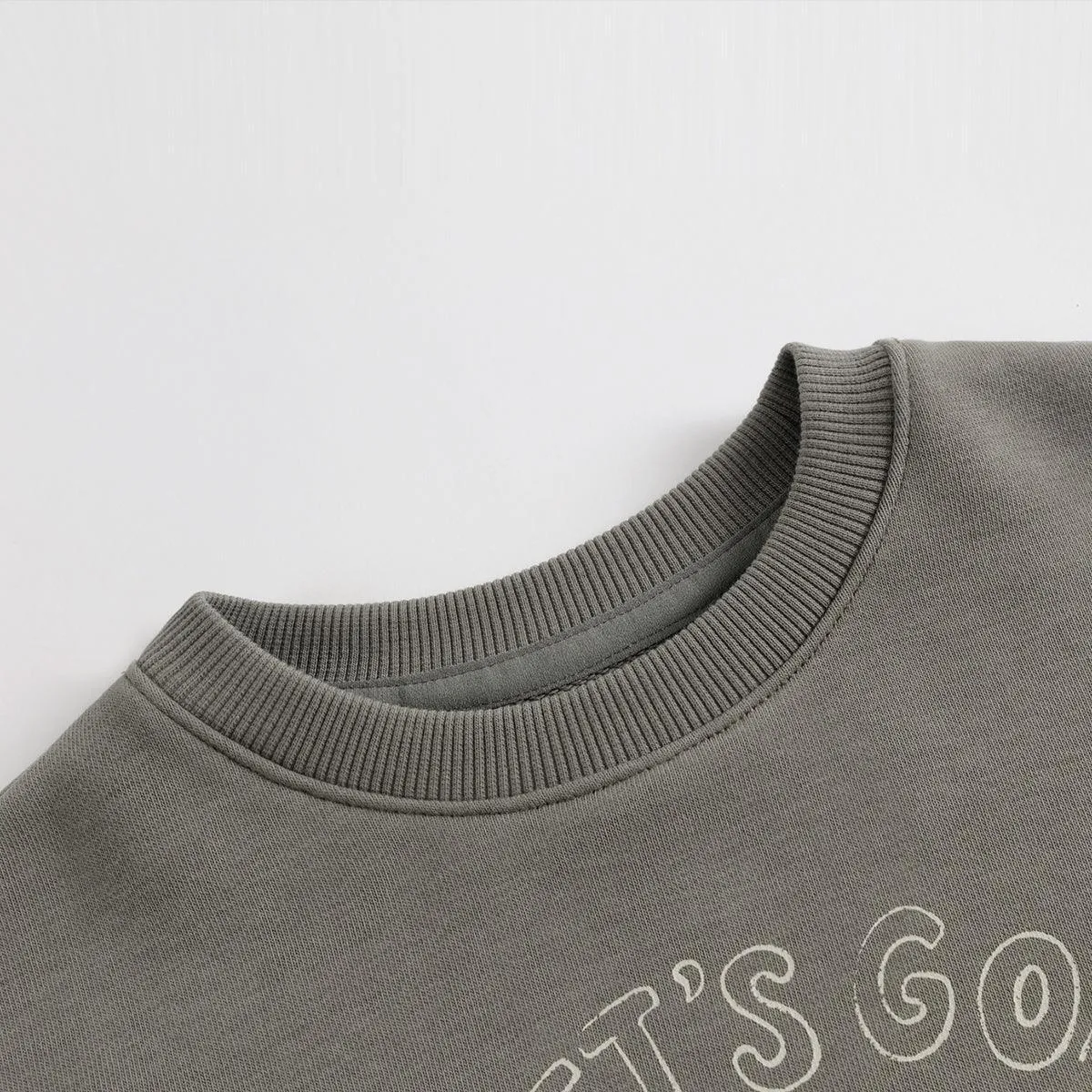 MARC & JANIE Boys Loose Shoulder Sweatshirt 231853