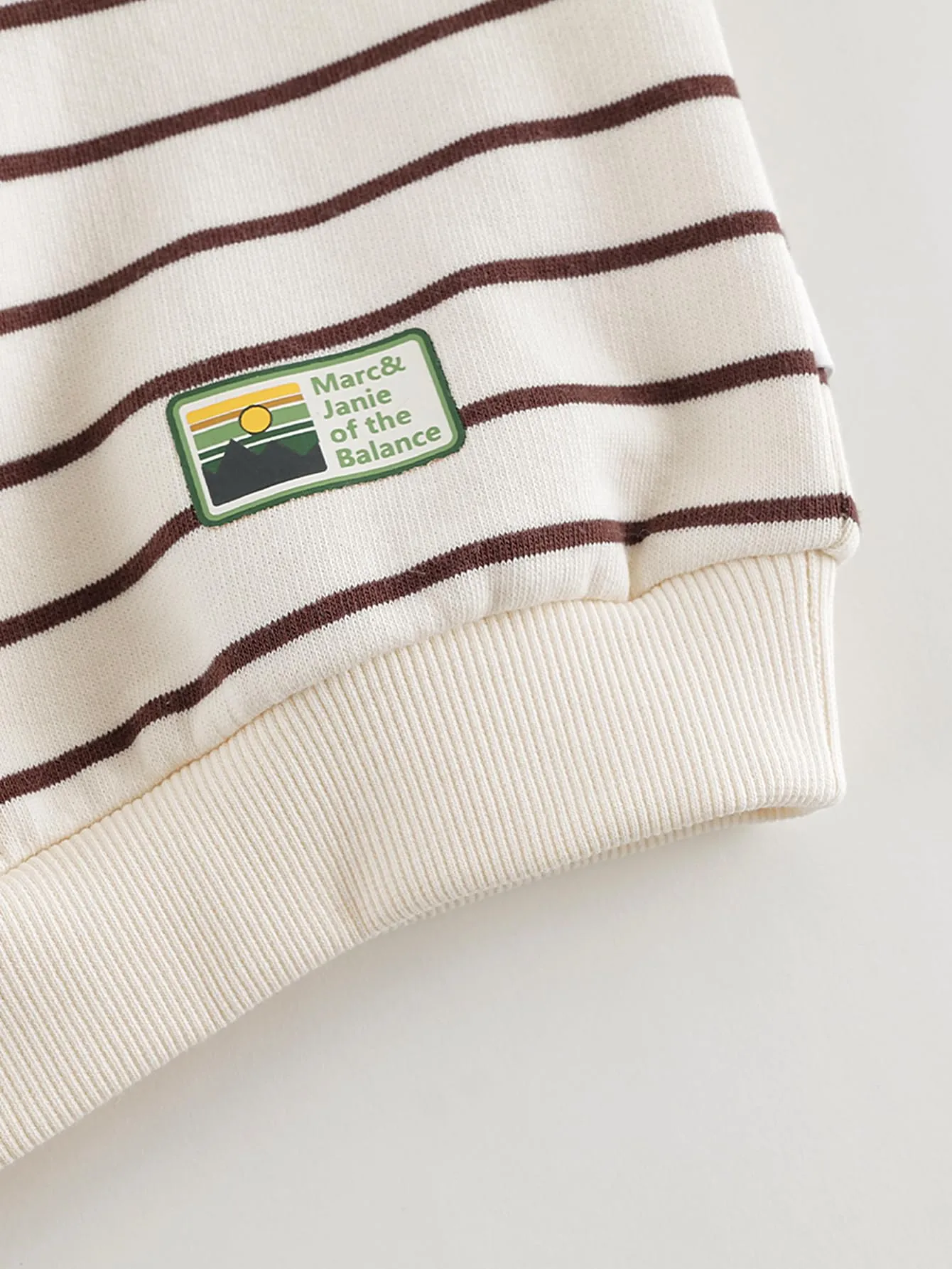 MARC & JANIE Boys Striped Crew Neck Sweatshirt 240997