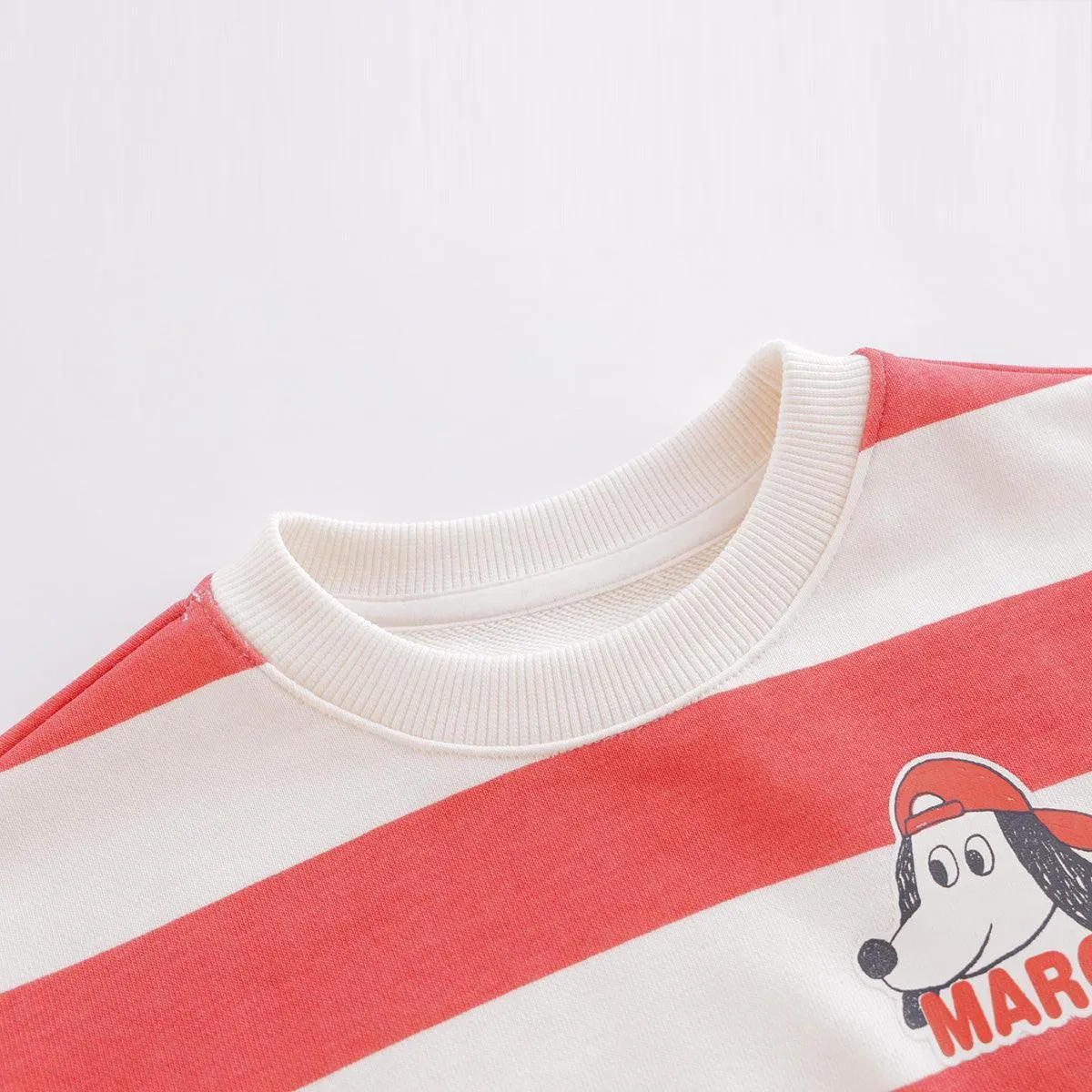 MARC & JANIE Boys Striped Drop-Shoulder Sweatshirt 221152