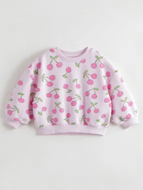 MARC & JANIE Girls Loose Print Sweatshirt 231321