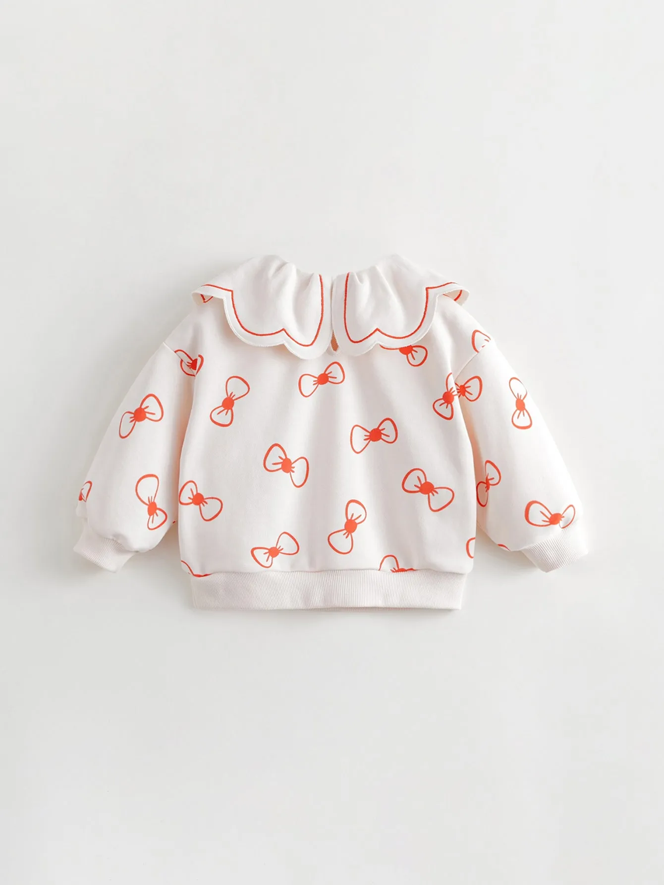 MARC & JANIE Girls Peter Pan Collar Print Sweatshirt 231592