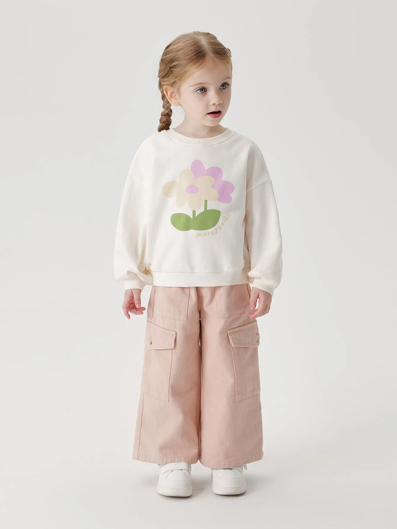 MARC & JANIE Girls Sweet Fun Printed Loose Sweatshirt 240971