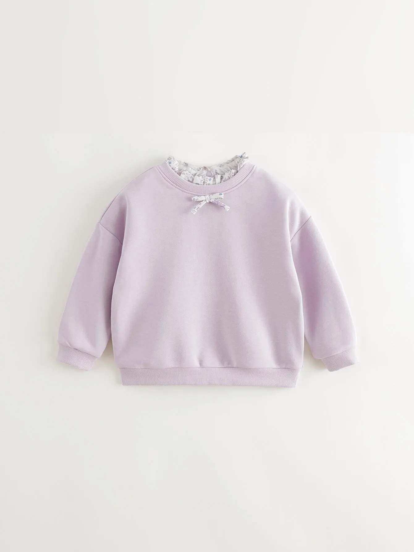 MARC & JANIE GIrls Sweet Wooden Earring Sweatshirt 241095