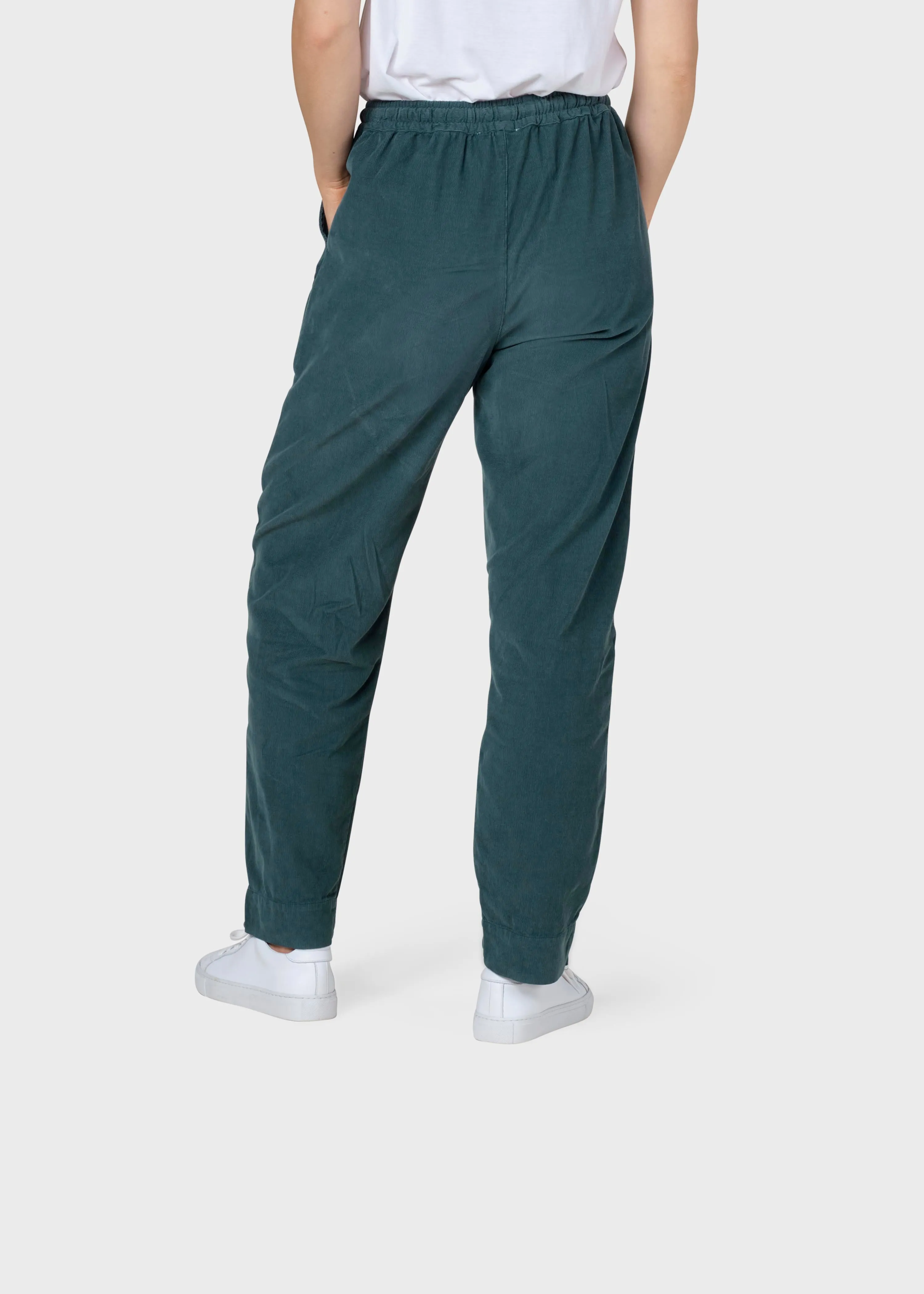 Nicoline corduroy pants - Moss Green
