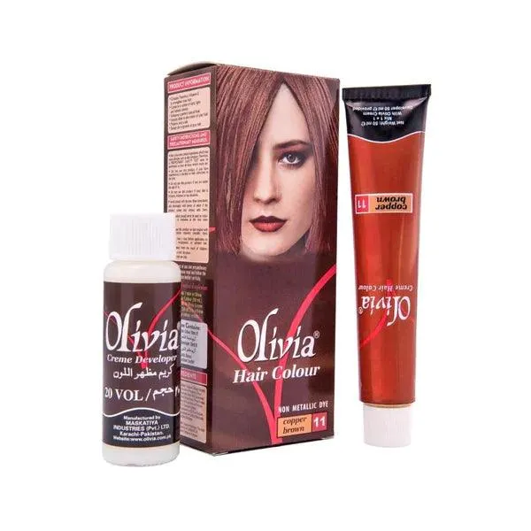 OLIVIA HAIR COLOR  CPPER BROWN 11