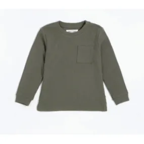Petit Lem Modal Rib Long-Sleeve T-Shirt - Green