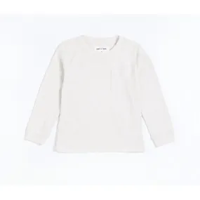 Petit Lem Modal Rib Long-Sleeve T-Shirt - Off White