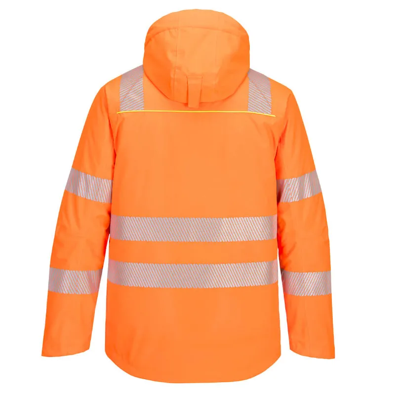 Portwest® DX4 Hi Vis Waterproof Winter Safety Jacket - ANSI Class 3 - DX461