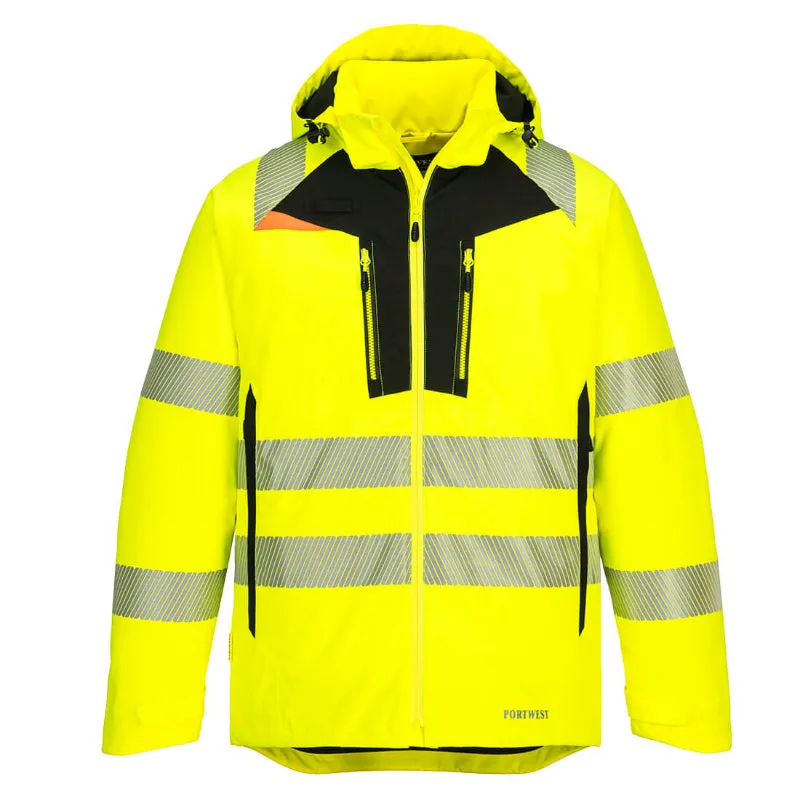 Portwest® DX4 Hi Vis Waterproof Winter Safety Jacket - ANSI Class 3 - DX461