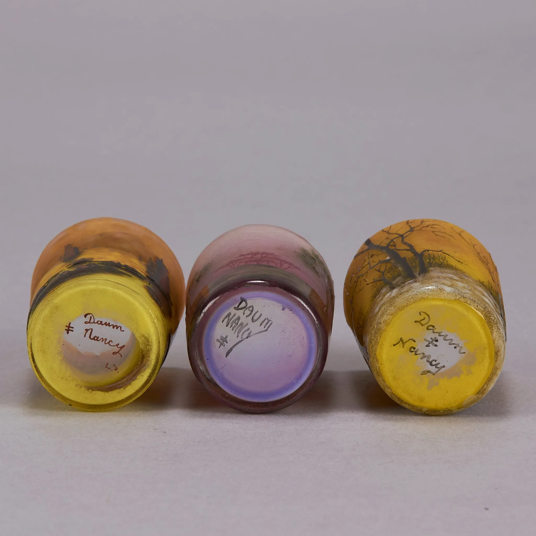 "Set Of Landscape Vases" by Daum Frères