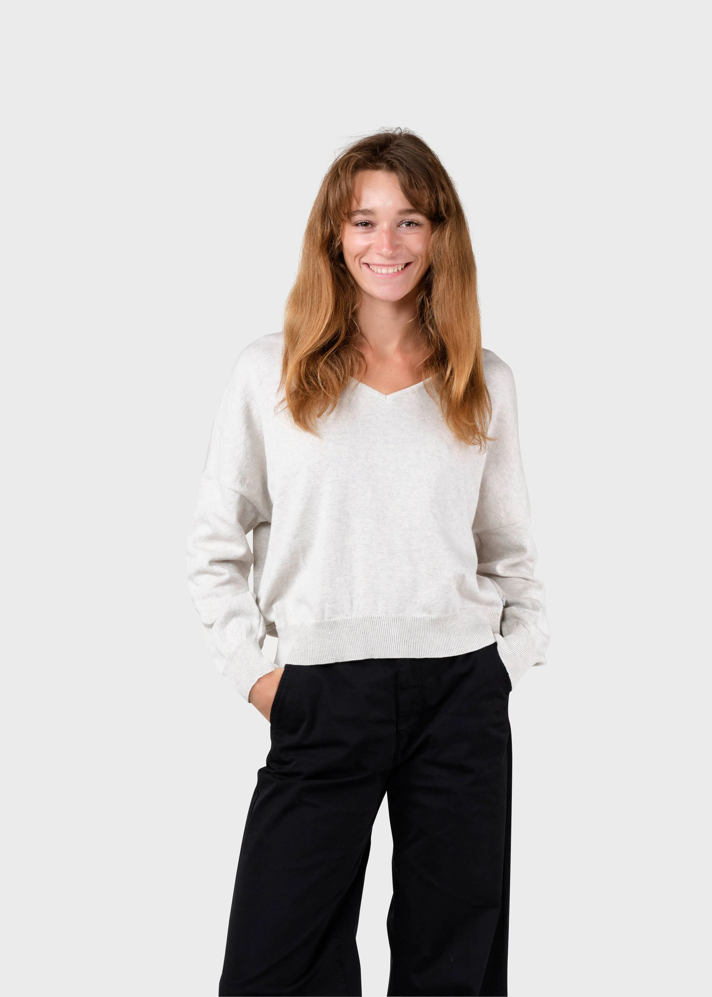 Randi knit - Cream melange