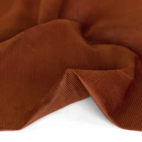 Remnant- 1.7m - Fine Cotton Corduroy -  Brick