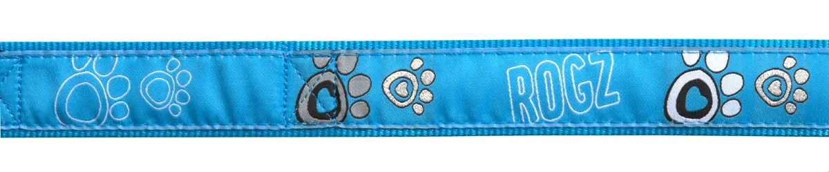 Rogz Fancy Dress Harness - Turquoise Paw