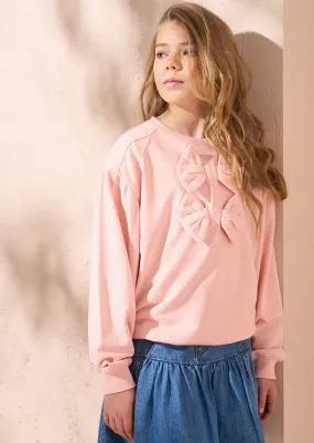 Ruthie Pink Bow Sweatshirt