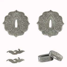 White Copper Tsuba