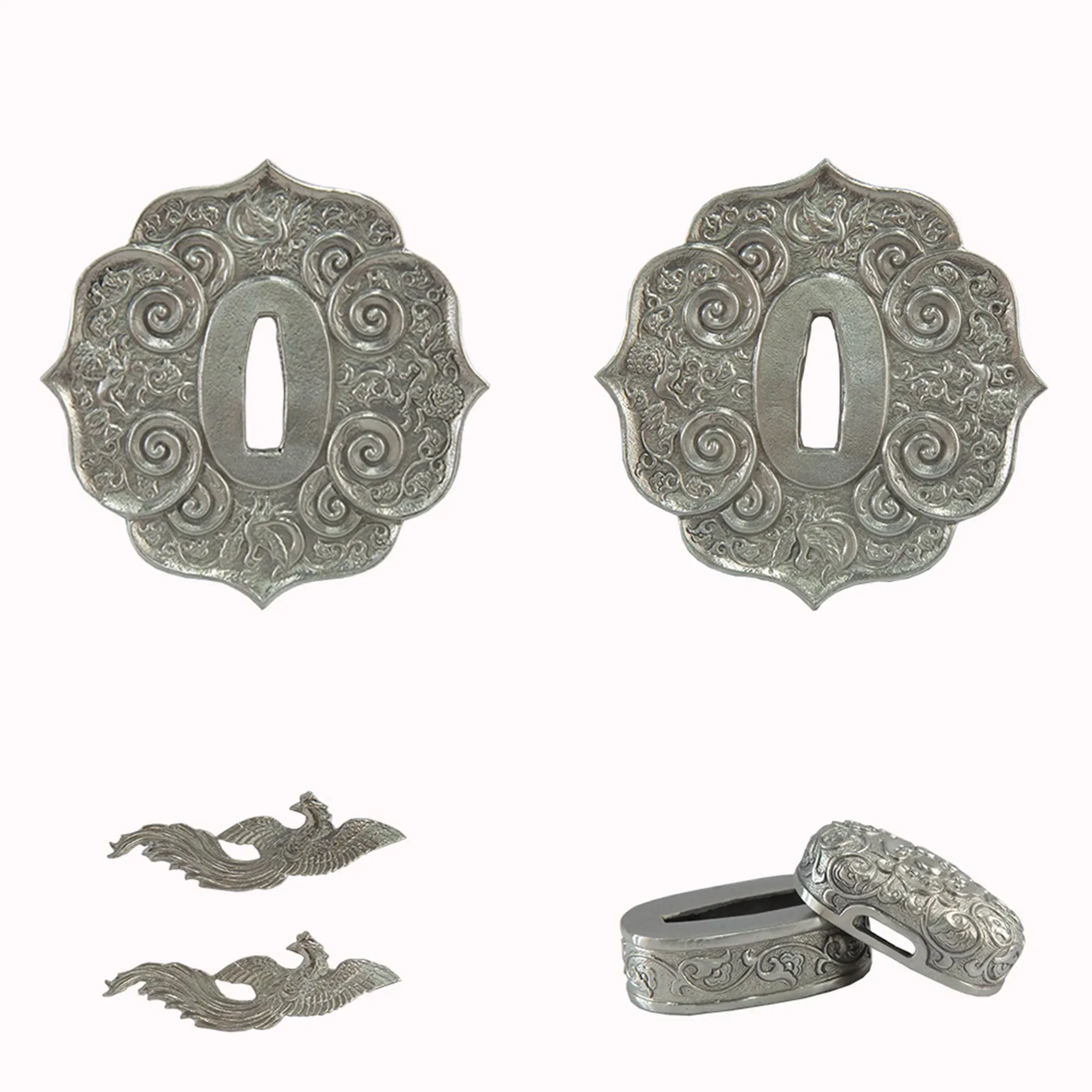 White Copper Tsuba
